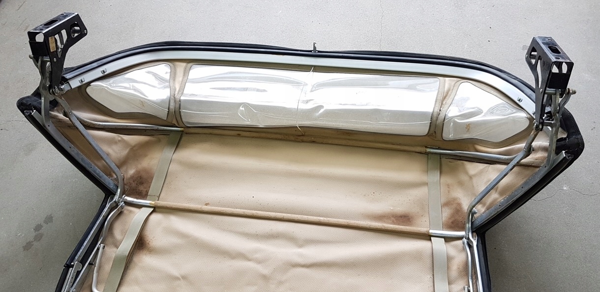 Dach miękki Softtop dach miękki Mercedes 107 kompletny ładny z uszkodzeniem - obrazek 4