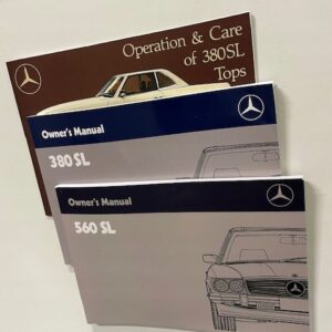 Książeczka Manual Instrukcja Mercedes 107 380SL 560SL Nowa