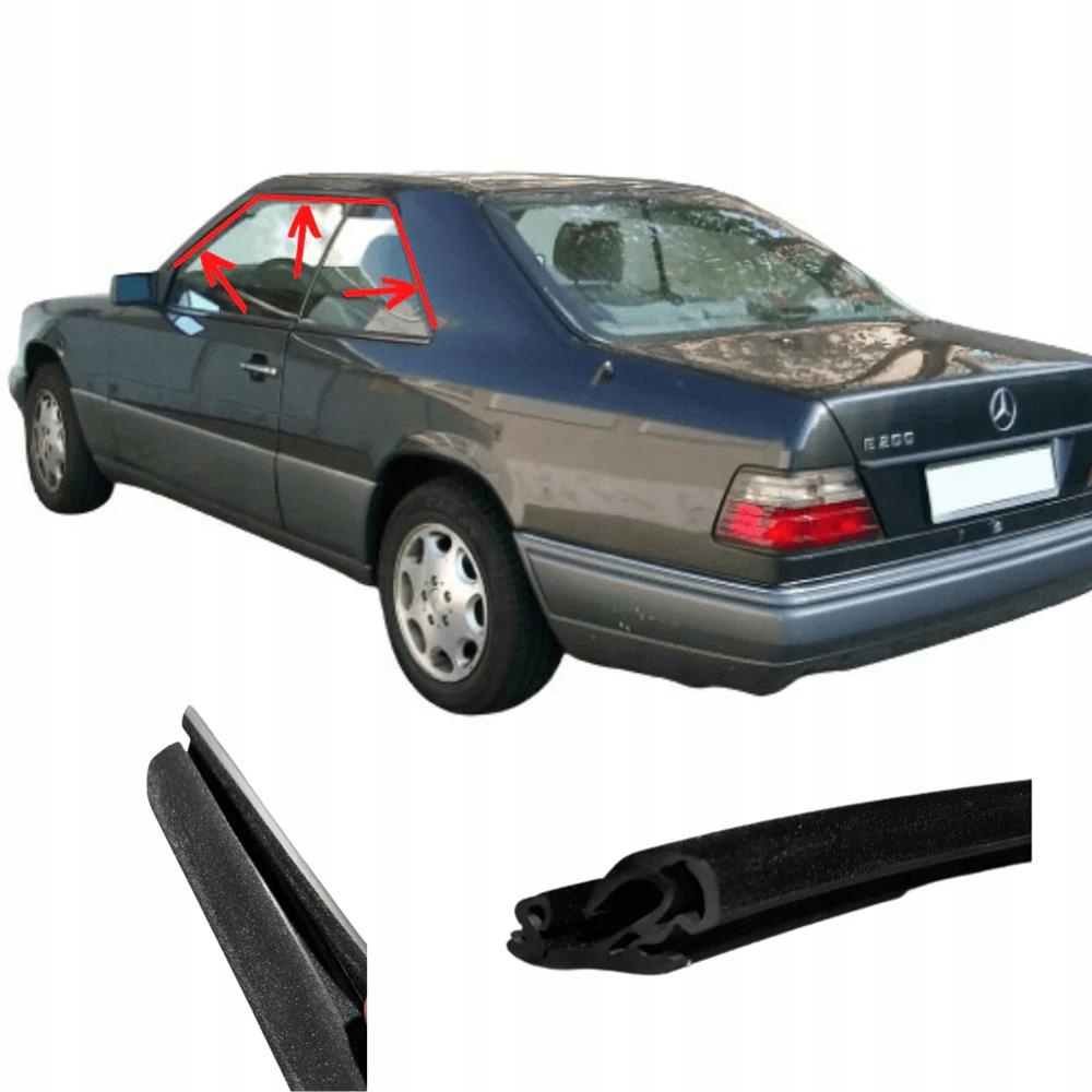 Uszczelka długa ramy - dach-drzwi Mercedes 124 Coupe C124