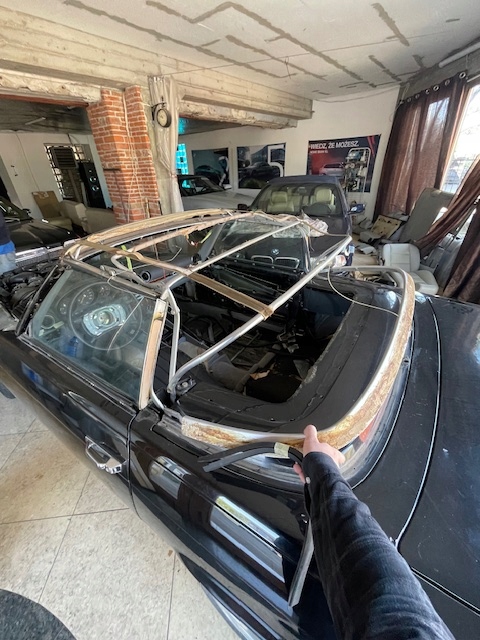 Dach miękki Softtop Mercedes 107 Nowy czarny / niebieski - obrazek 16