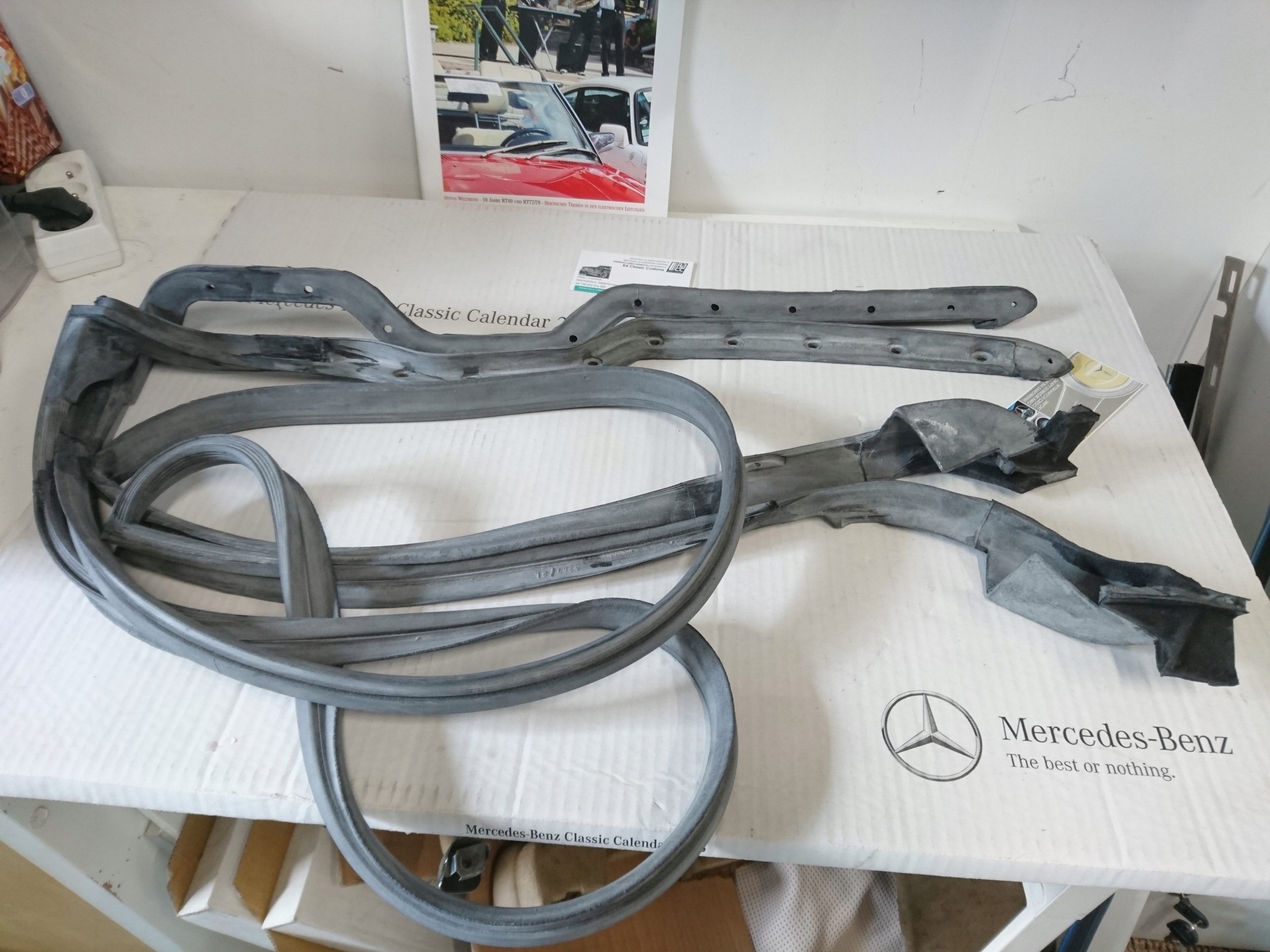 Uszczelka drzwi Mercedes 107 SL SLC lepsze flokowane - obrazek 9