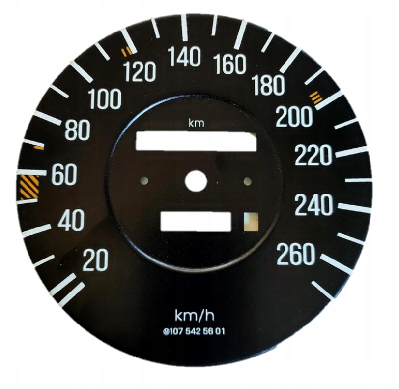 Tarcza prędkościomierza + zębatki mile na km Mercedes R107