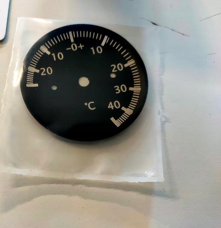 Termometr Mercedes R107 w Stopniach Fahrenheita - obrazek 2
