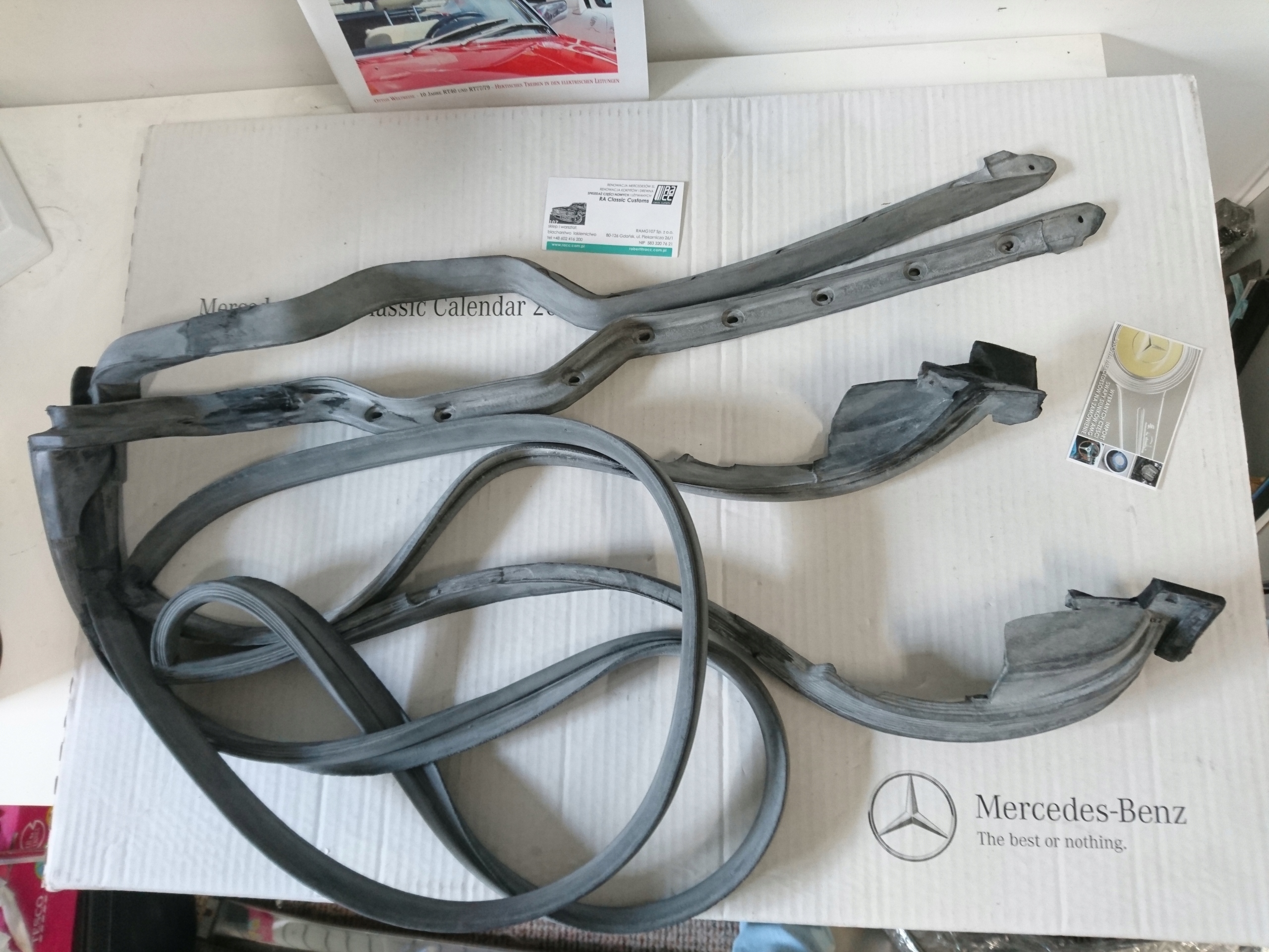 Uszczelka drzwi Mercedes 107 SL SLC lepsze flokowane - obrazek 12