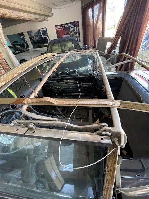Dach miękki Softtop Mercedes 107 Nowy czarny / niebieski - obrazek 15