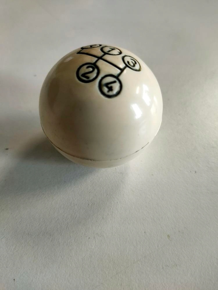 Gałka zmiany biegów kość słoniowa 4-biegowa do Mer - obrazek 6