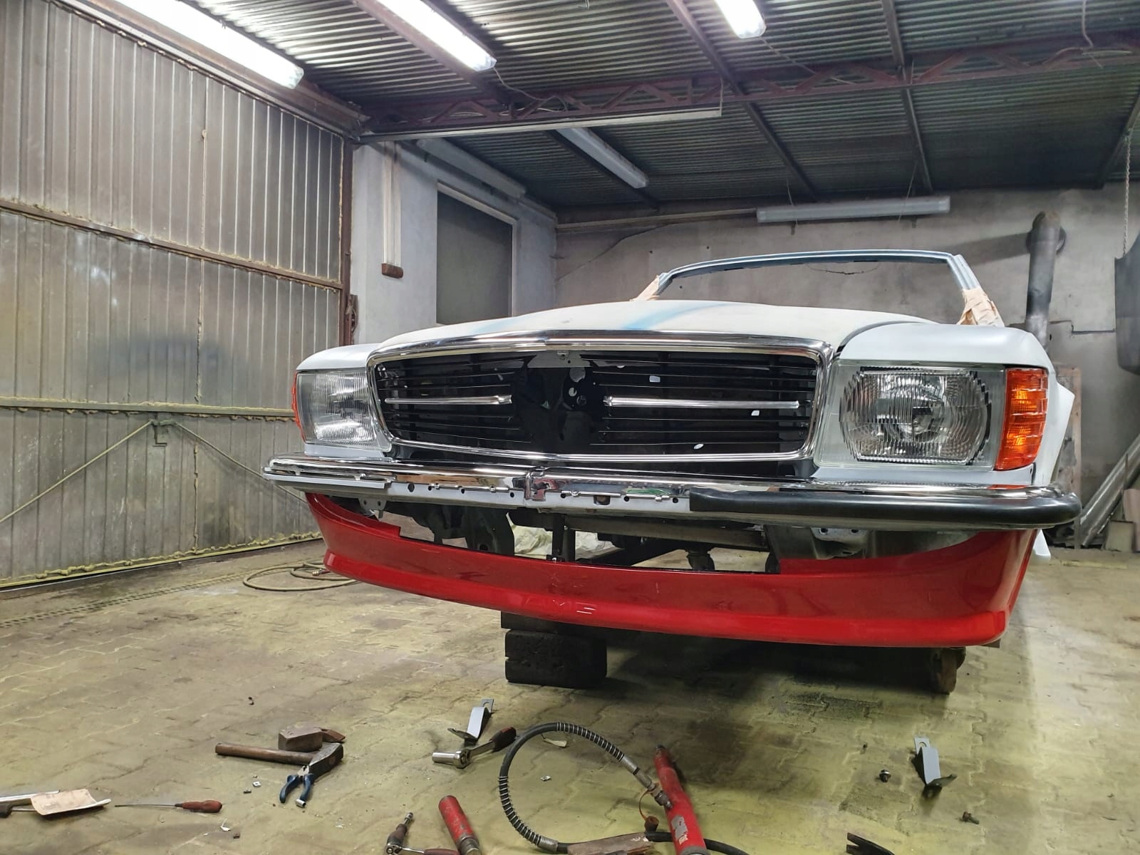 Komplet spoilerów Mercedes R107 AMG Repro NOWE - obrazek 12