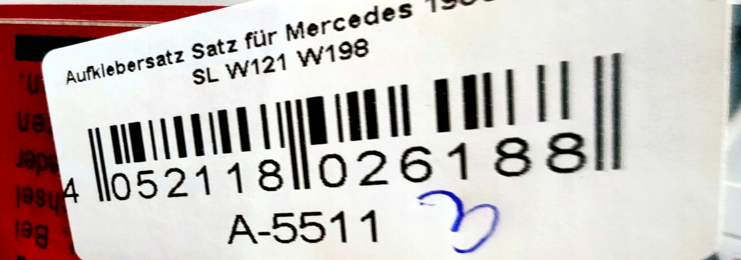 Naklejki do Mercedesa W108 W109 W113 W121 W198 W120 W180 - obrazek 11