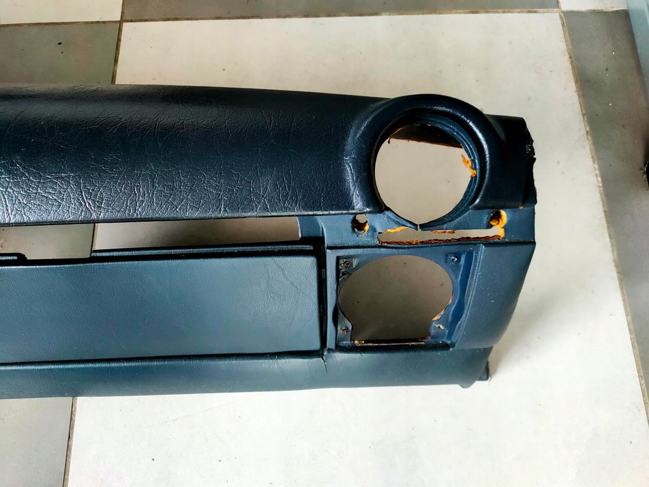 Deska rozdzielcza Kokpit Mercedes 107 560SL granatowa - obrazek 2