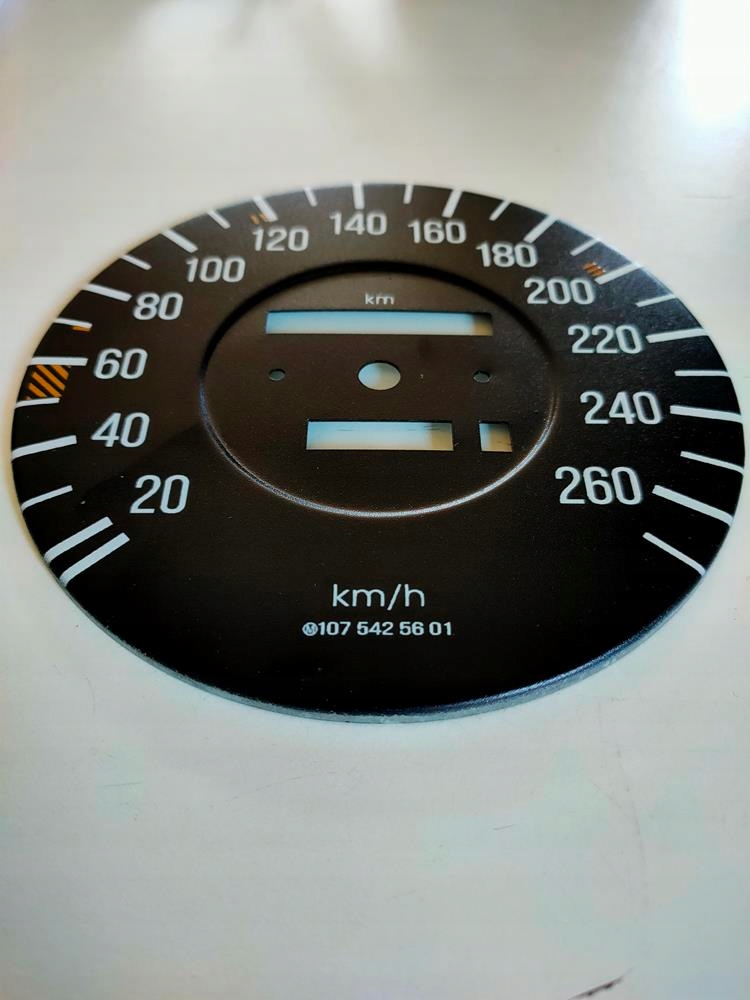 Tarcza prędkościomierza + zębatki mile na km Mercedes R107 - obrazek 4