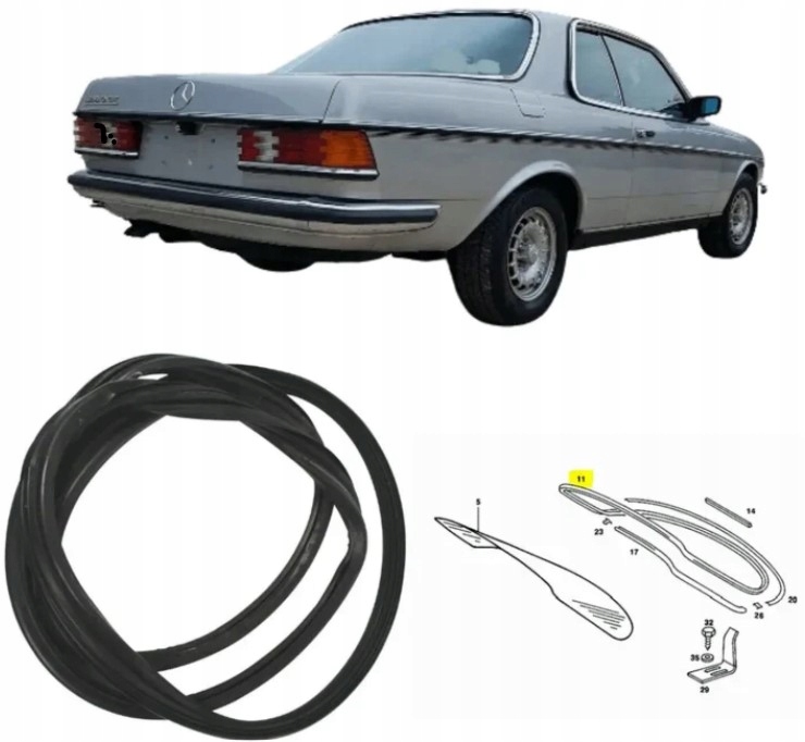 Uszczelka szyby Mercedes C123 Nowa - obrazek 3