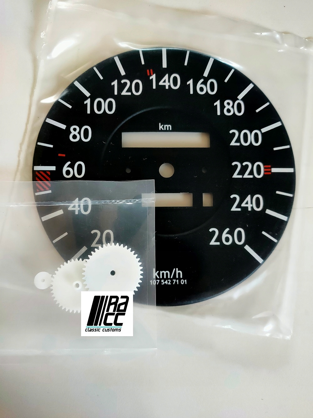 Tarcza prędkościomierza + zębatki mile na km Mercedes R107 - obrazek 6