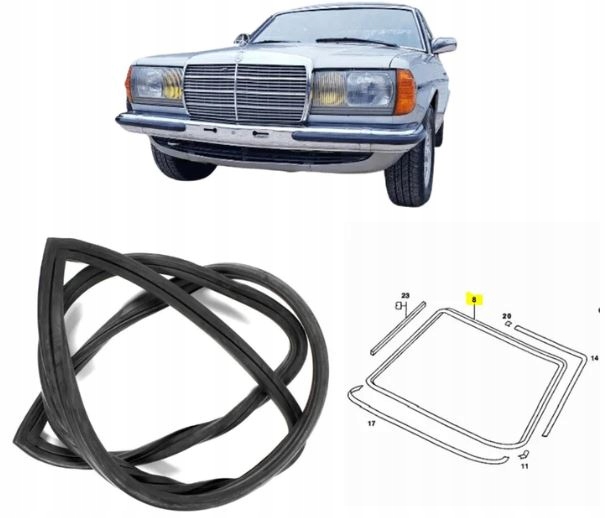 Uszczelka szyby Mercedes C123 Nowa