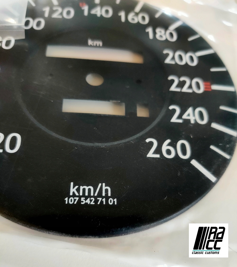 Tarcza prędkościomierza + zębatki mile na km Mercedes R107 - obrazek 7