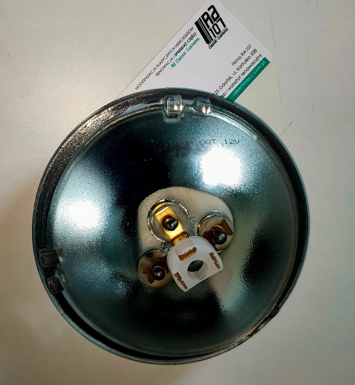Zestaw 4 Wkładów - Lampa Halogen przód Mercedes 107 USA - obrazek 4