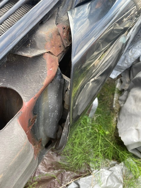 Drzwi lewe czarne - Mercedes 107 SL komplet - obrazek 2