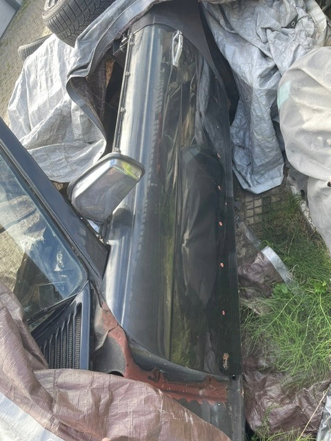 Drzwi lewe czarne - Mercedes 107 SL komplet