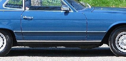 Listwy boczne 6szt kpl Mercedes 107 SL Nowe kl. A - obrazek 2
